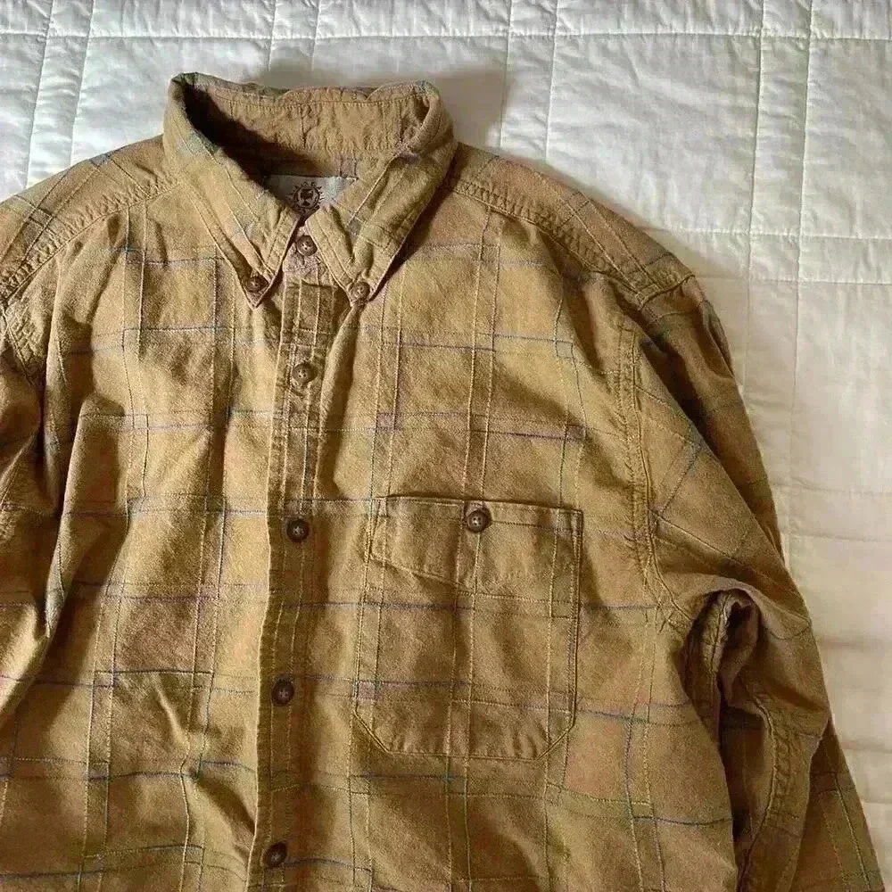 Vintage 90s the territory ahead men’s large button down‎ long sleeve neutral